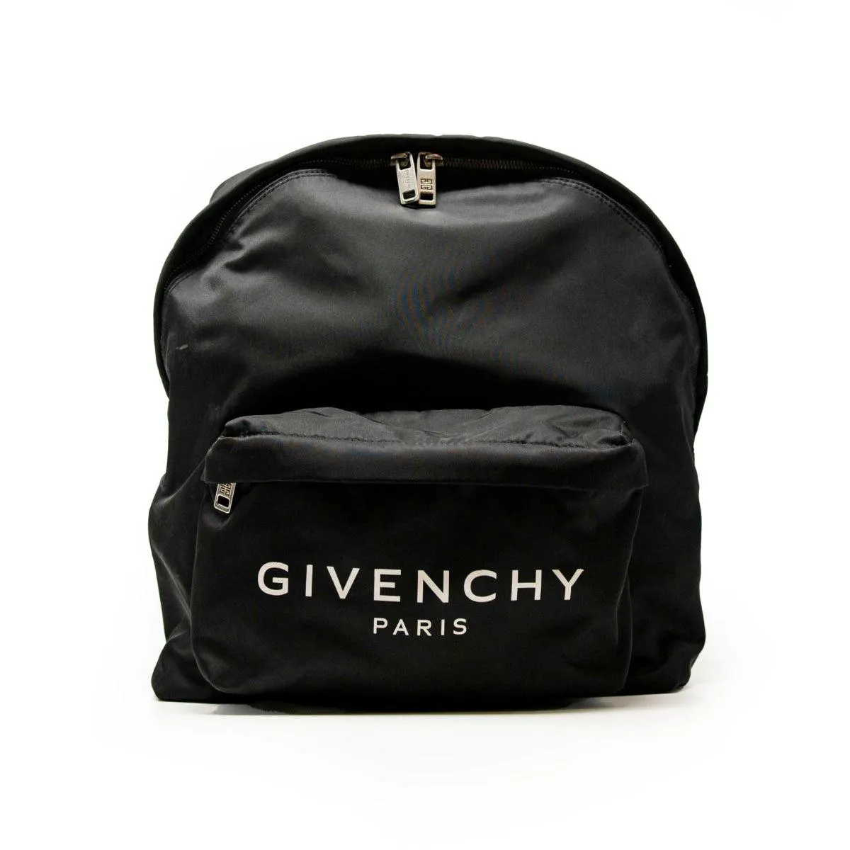 Givenchy Black Paris Logo Backpack