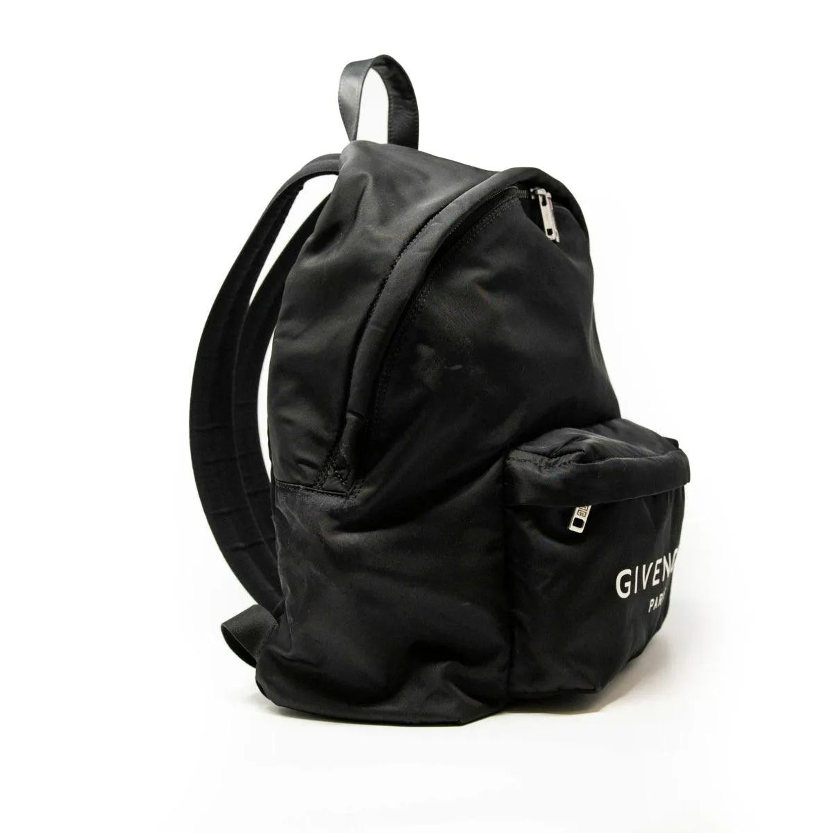 Givenchy Black Paris Logo Backpack