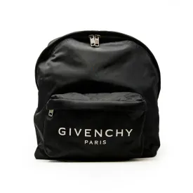 Givenchy Black Paris Logo Backpack