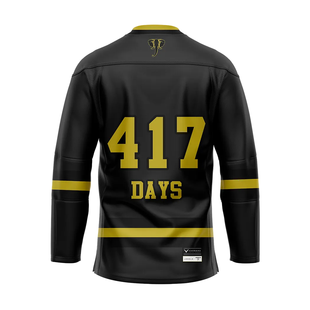 Going Gold Dark Sublimated With Twill Authentic Jersey