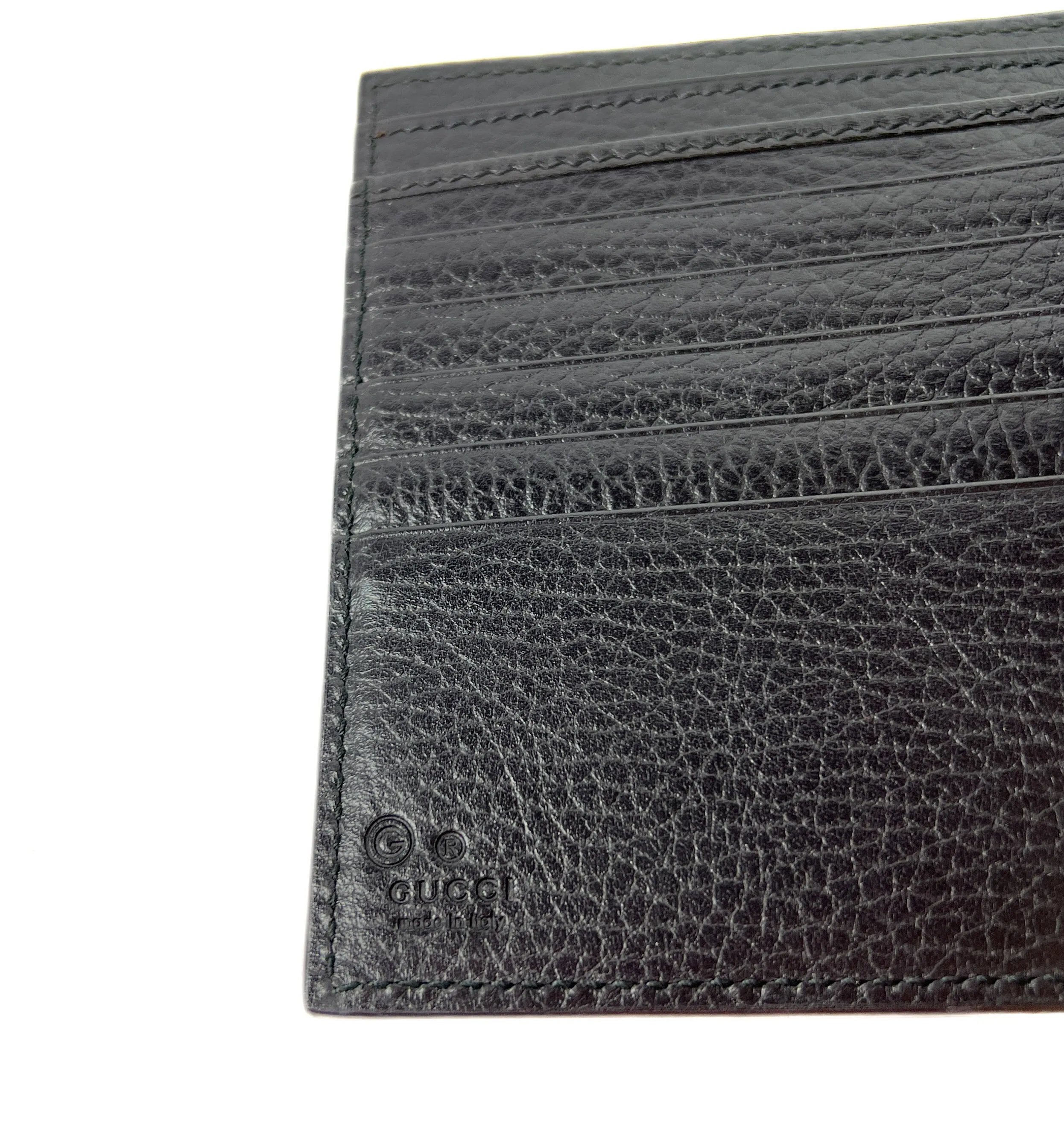 Gucci black interlocking G leather wallet