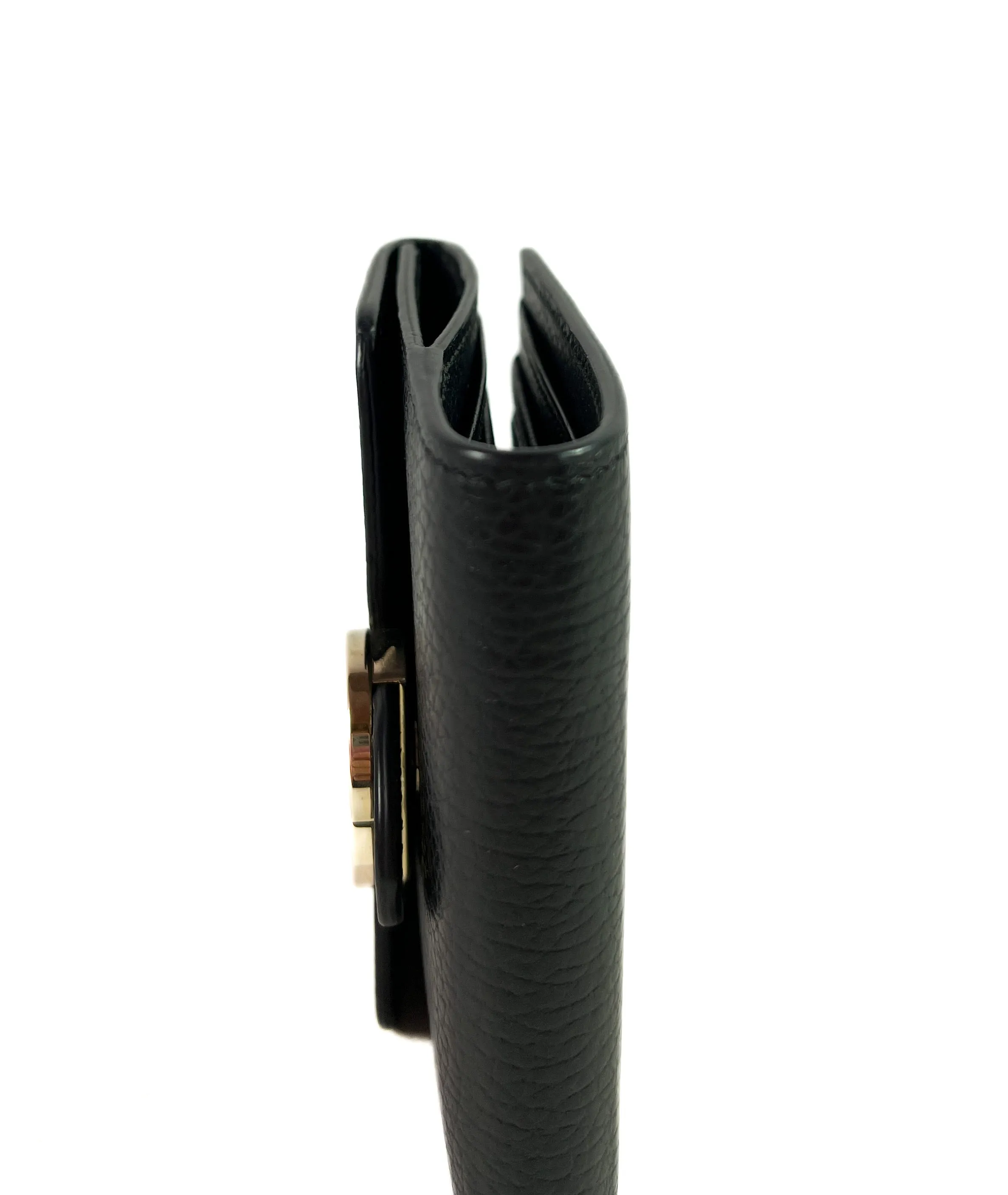 Gucci black interlocking G leather wallet