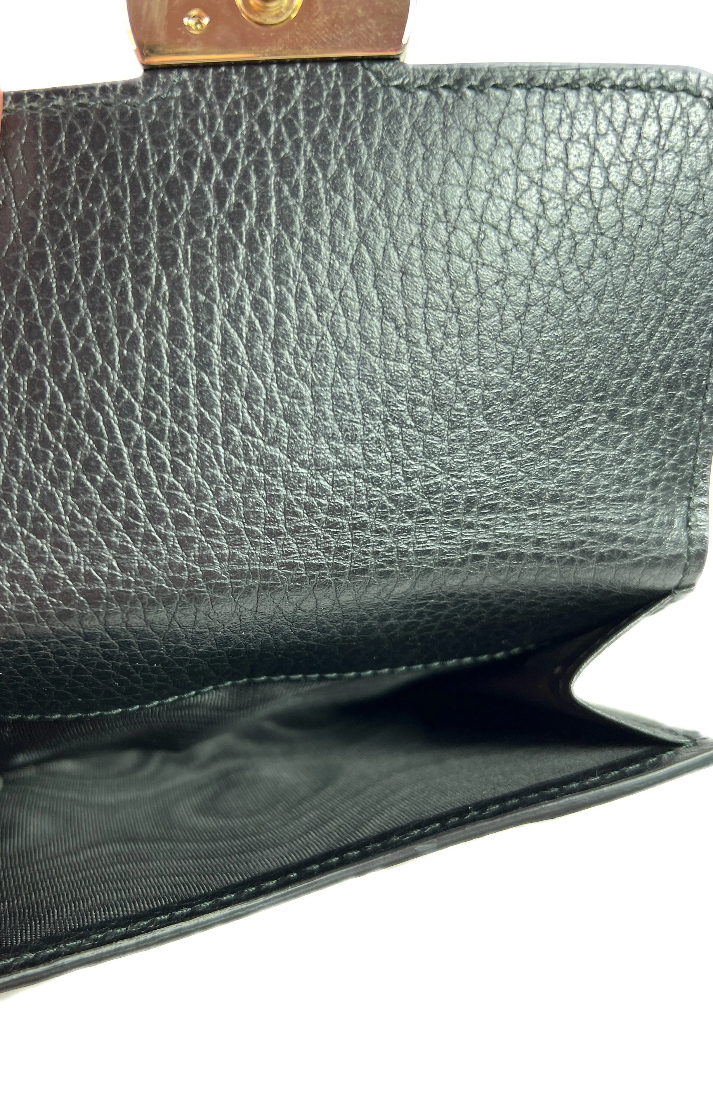 Gucci black interlocking G leather wallet