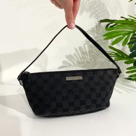 Gucci Black Monogram Mini Bag