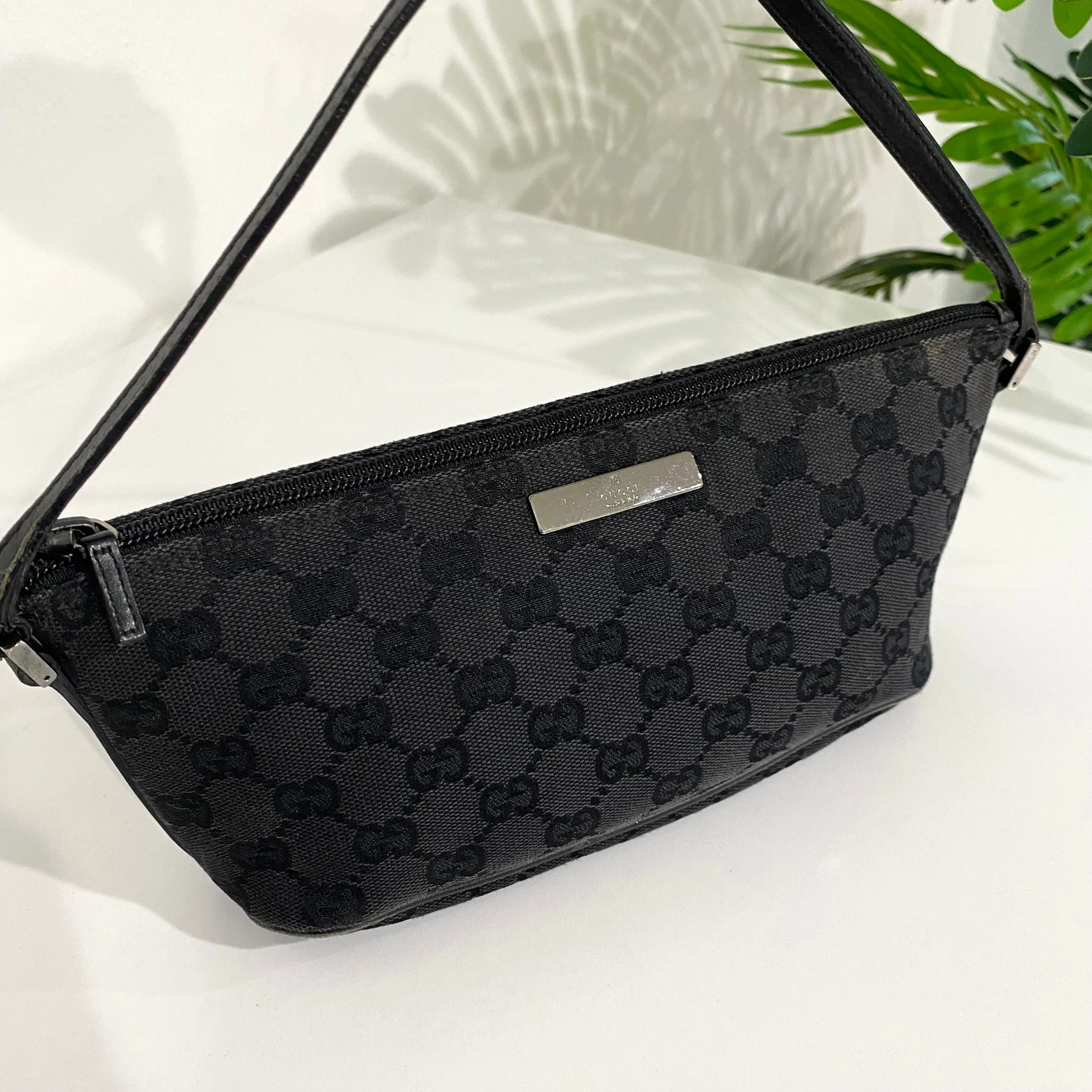 Gucci Black Monogram Mini Bag