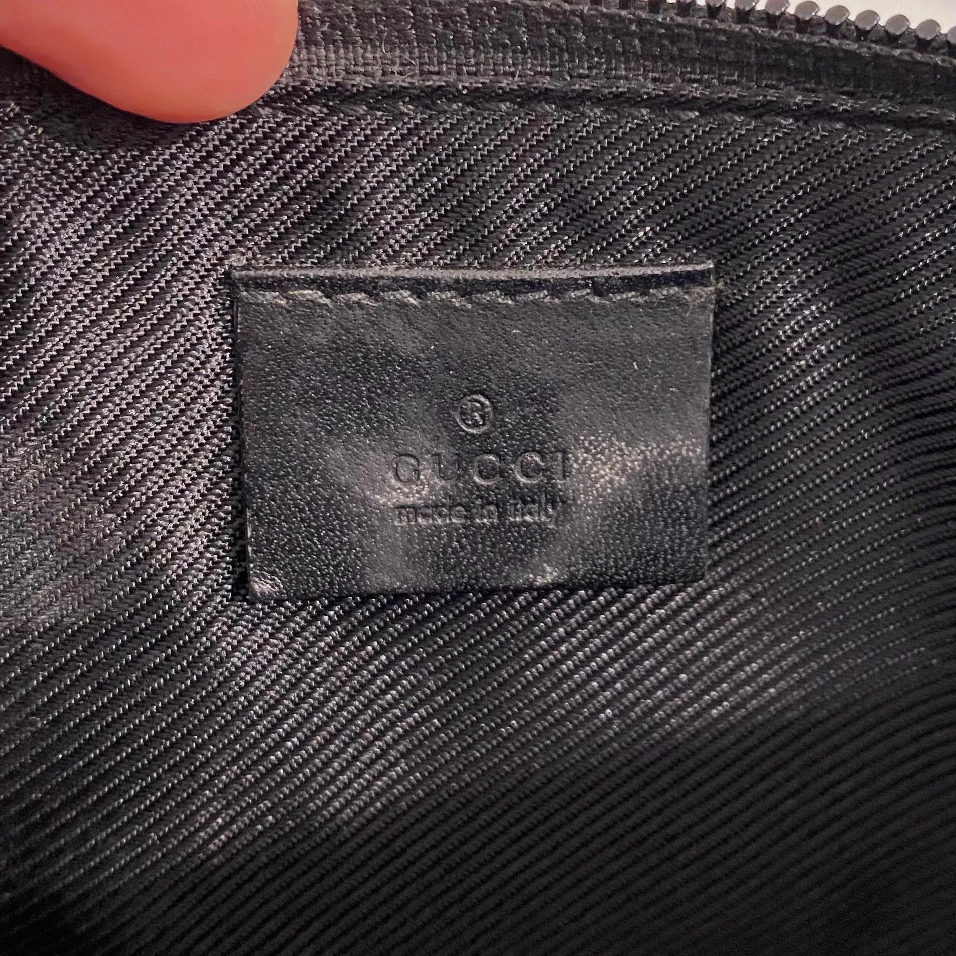 Gucci Black Monogram Mini Bag