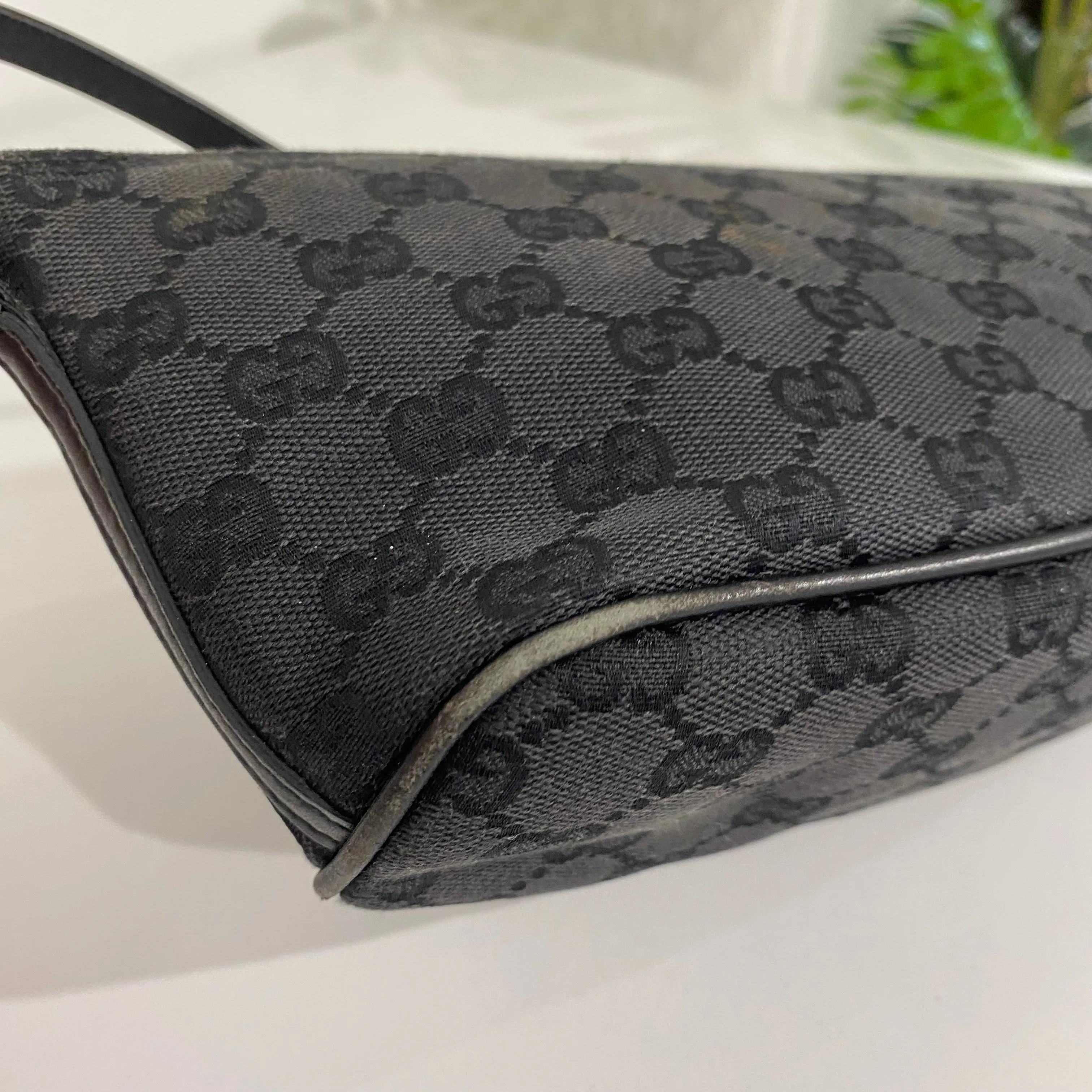 Gucci Black Monogram Mini Bag