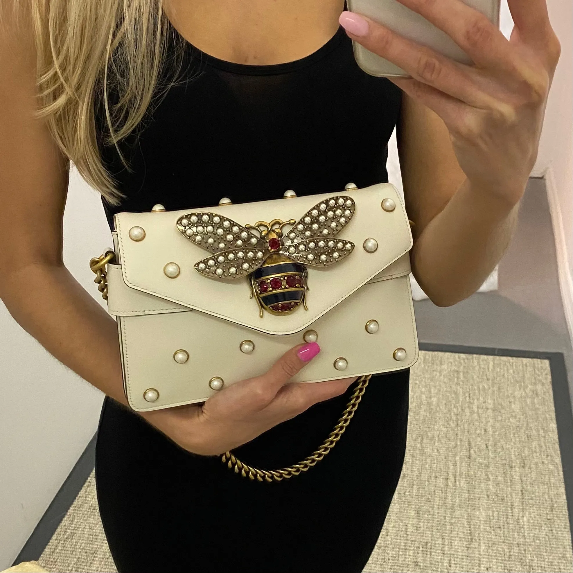 Gucci Broadway Bee Clutch