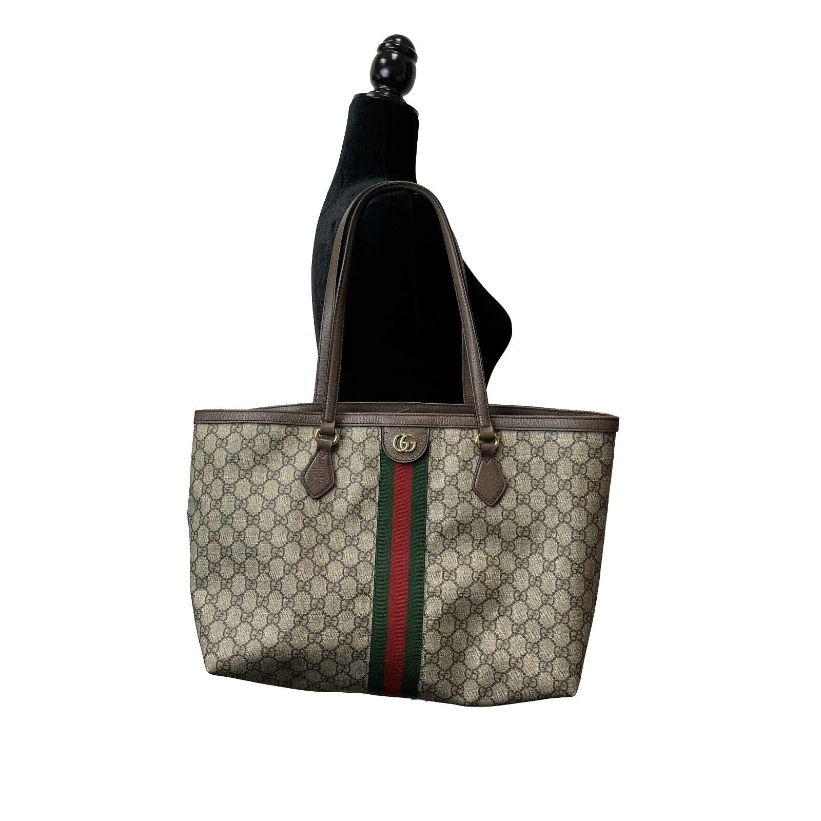 Gucci - Good - Ophidia GG Medium Shoulder Tote - Beige & Ebony - Handbag