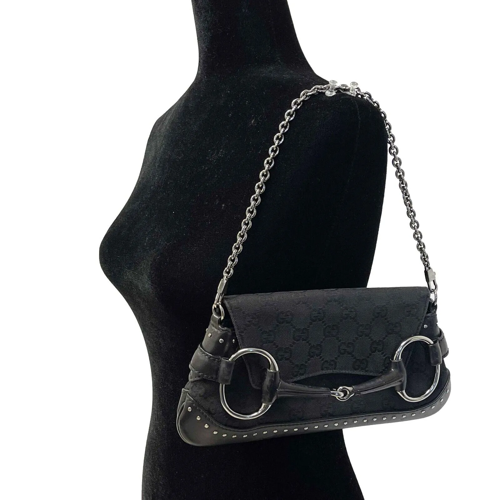 Gucci - Gucci by Tom Ford Pouchette 1955 Bag - Black / Silver Shoulder Bag