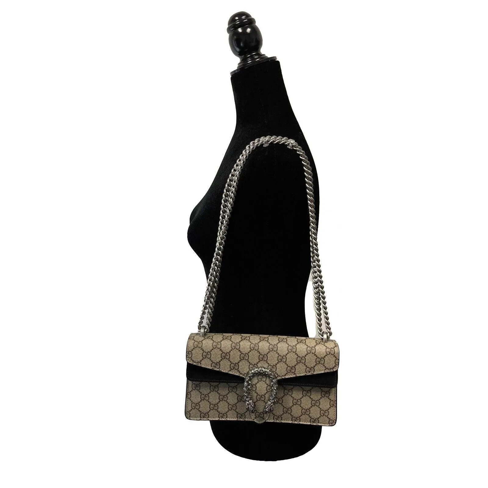 Gucci - NEW Dionysus Shoulder - Beige / Black Shoulder Bag / Crossbody