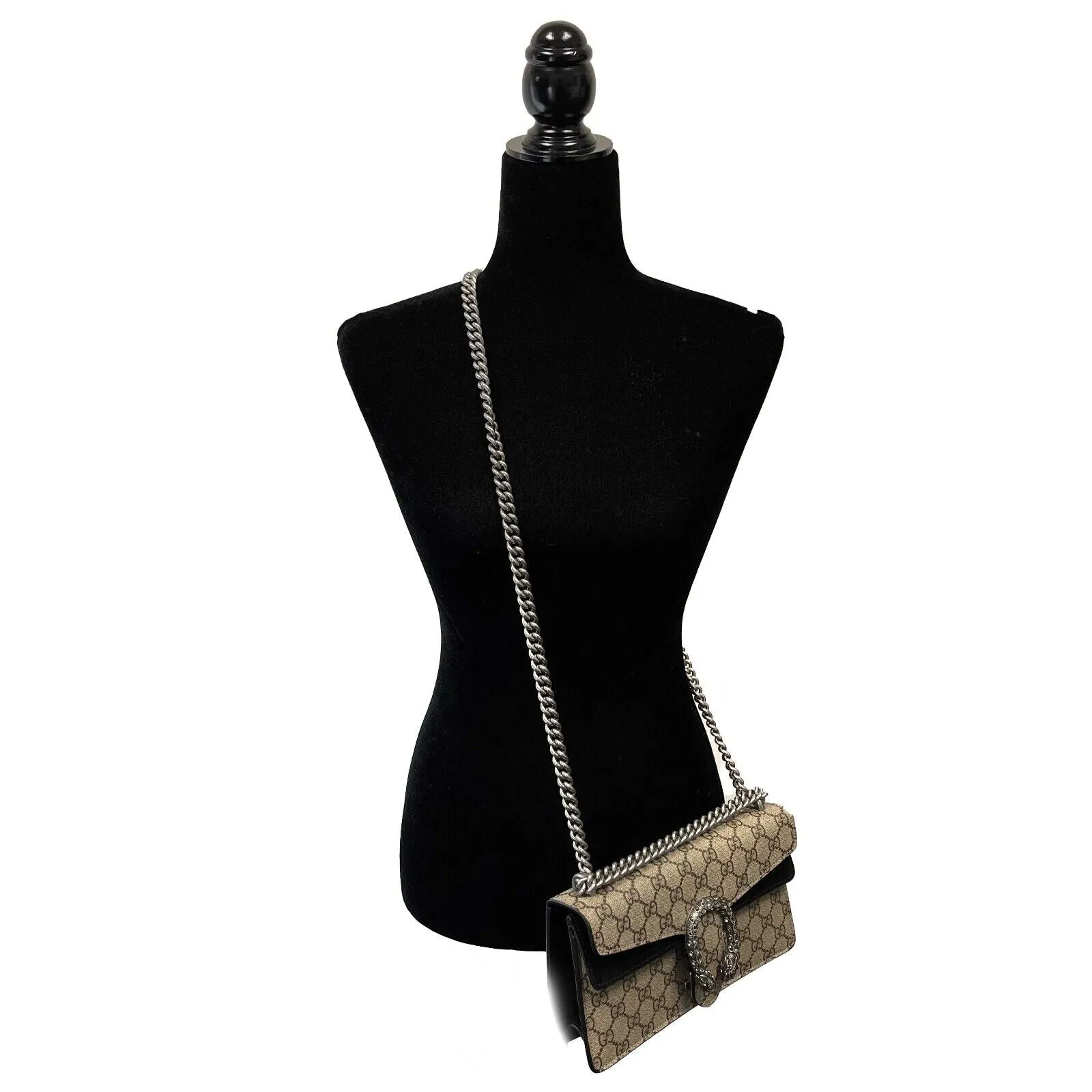 Gucci - NEW Dionysus Shoulder - Beige / Black Shoulder Bag / Crossbody