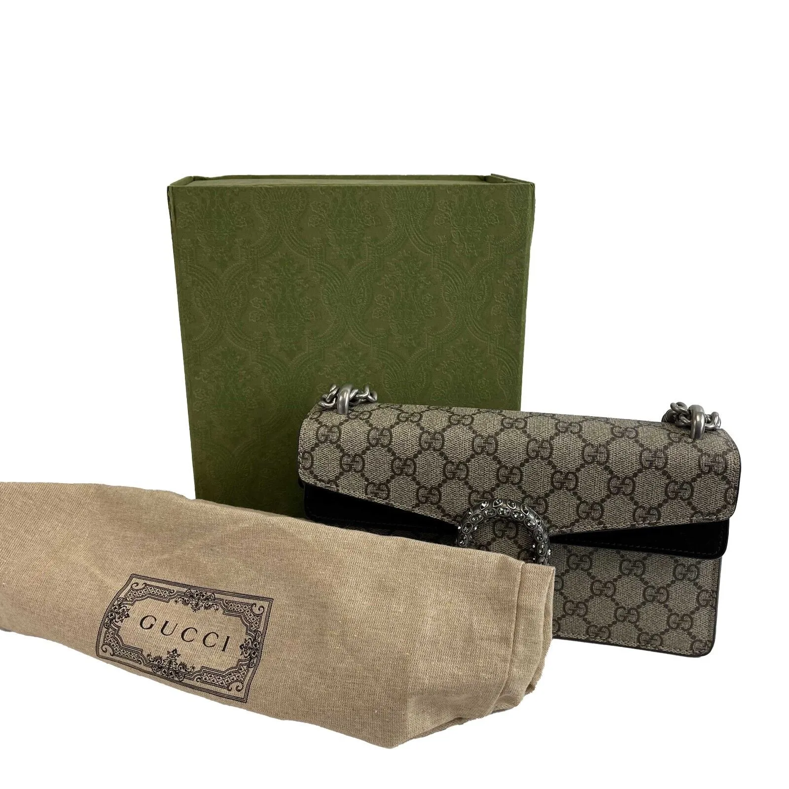 Gucci - NEW Dionysus Shoulder - Beige / Black Shoulder Bag / Crossbody