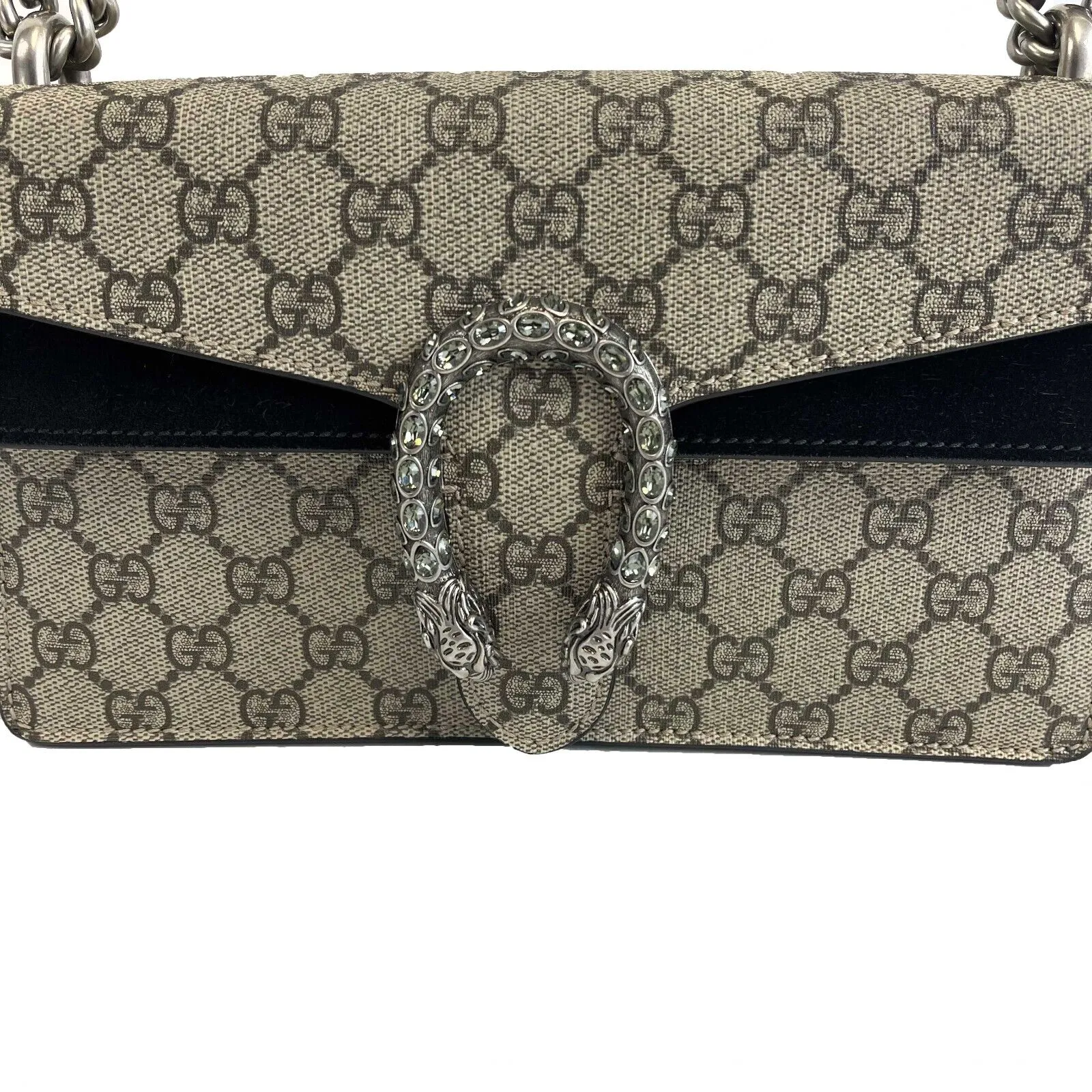 Gucci - NEW Dionysus Shoulder - Beige / Black Shoulder Bag / Crossbody