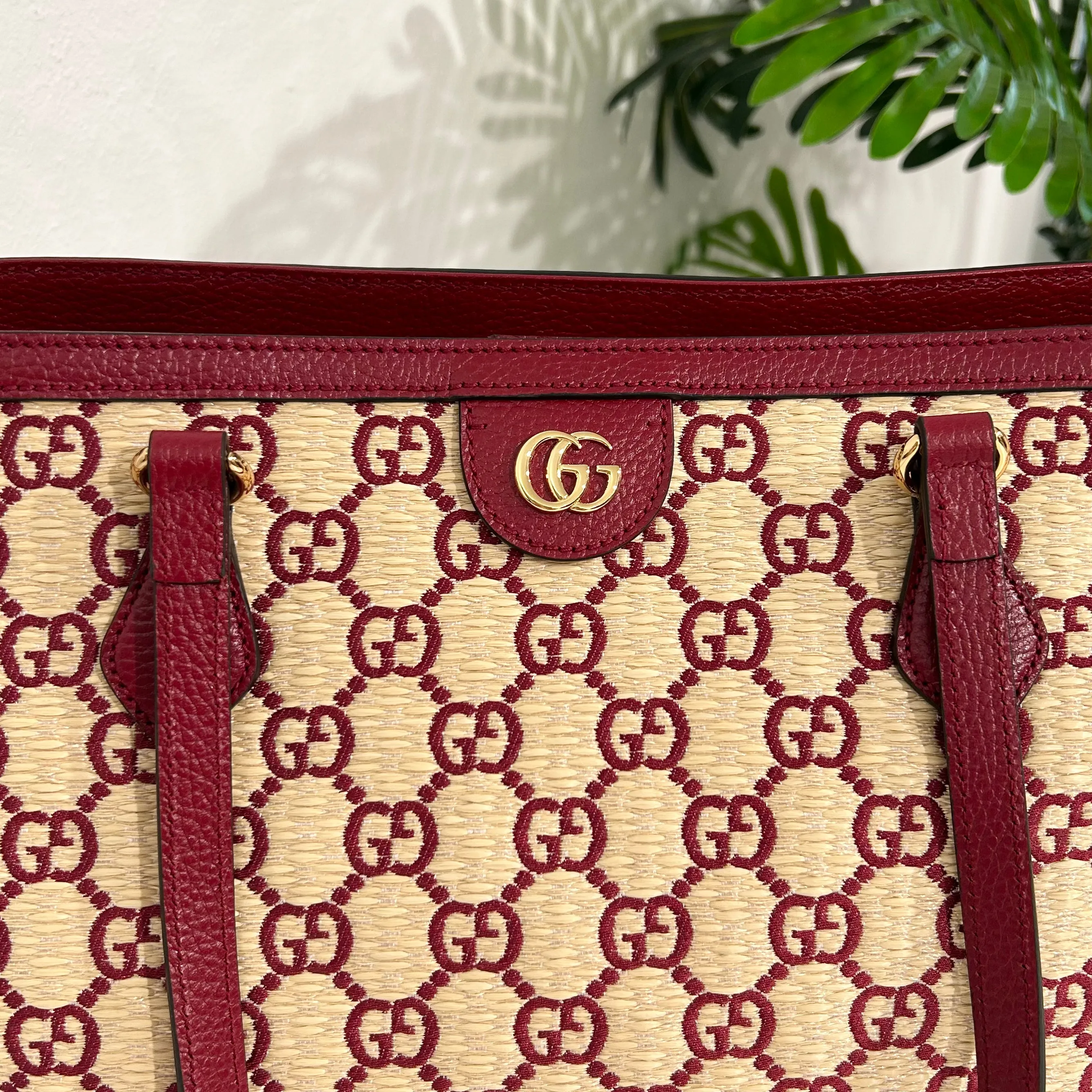 Gucci Raffia Tote