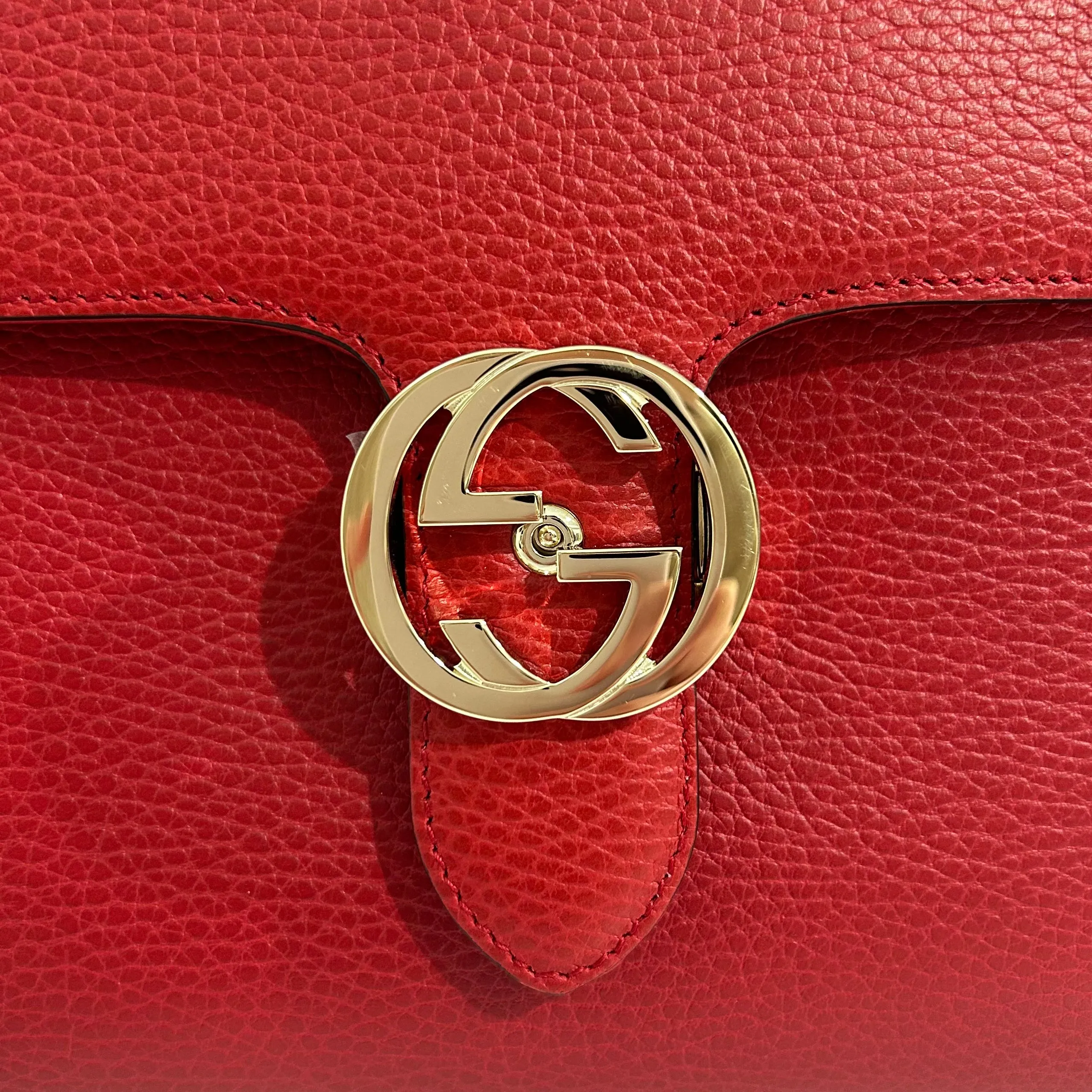 Gucci Red Dollar Handle Bag