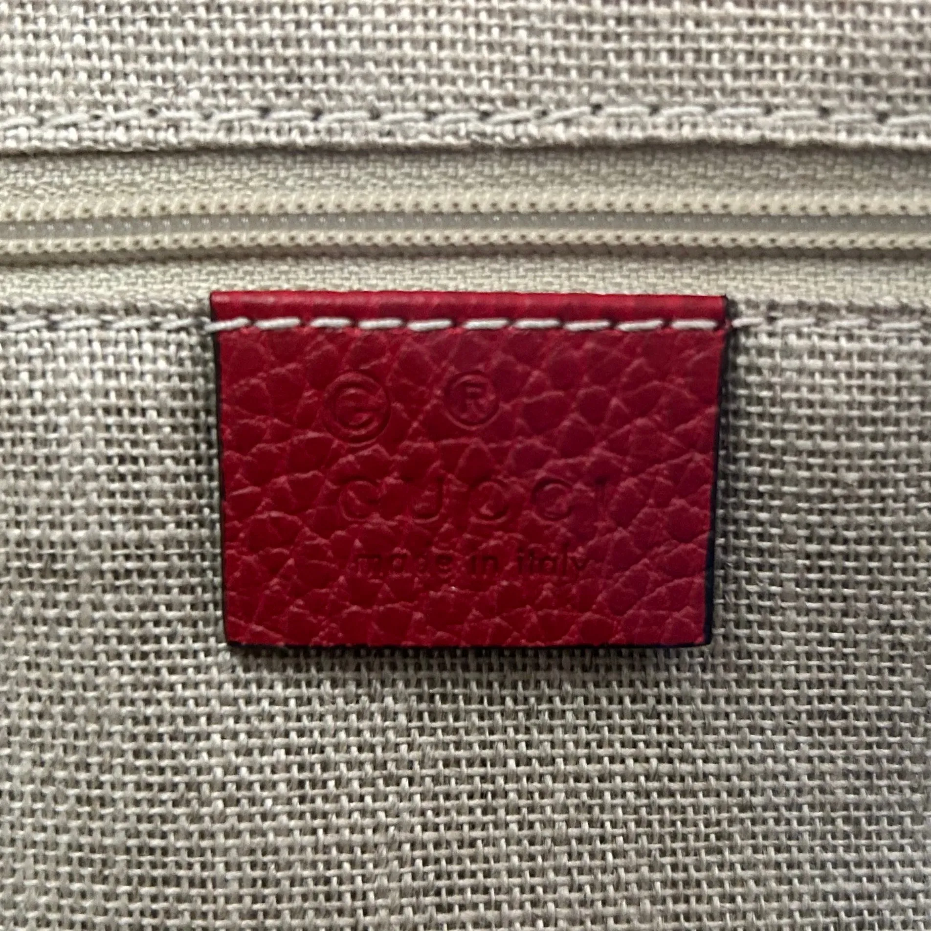 Gucci Red Dollar Handle Bag
