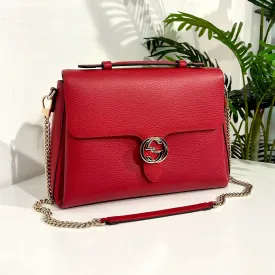 Gucci Red Dollar Handle Bag