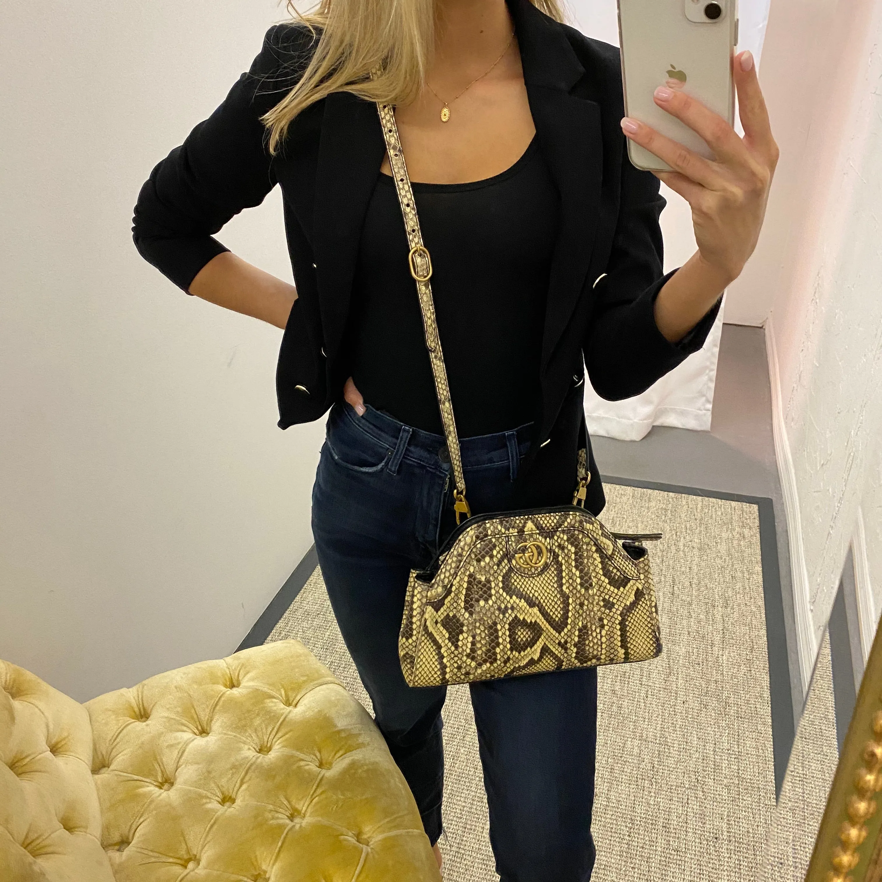 Gucci Small Python Re(Belle) Bag