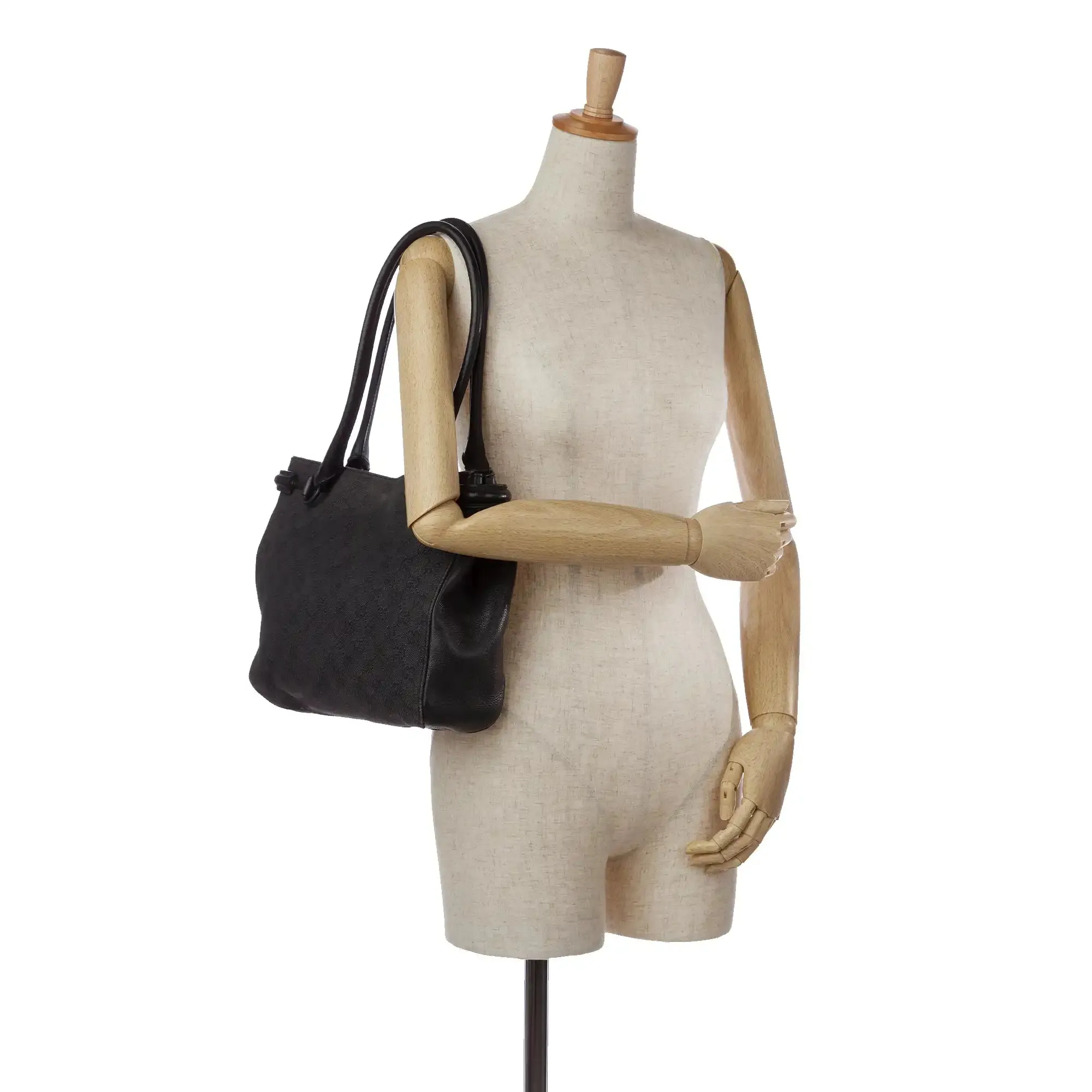 Gucci Tote Bag Black GG Canvas