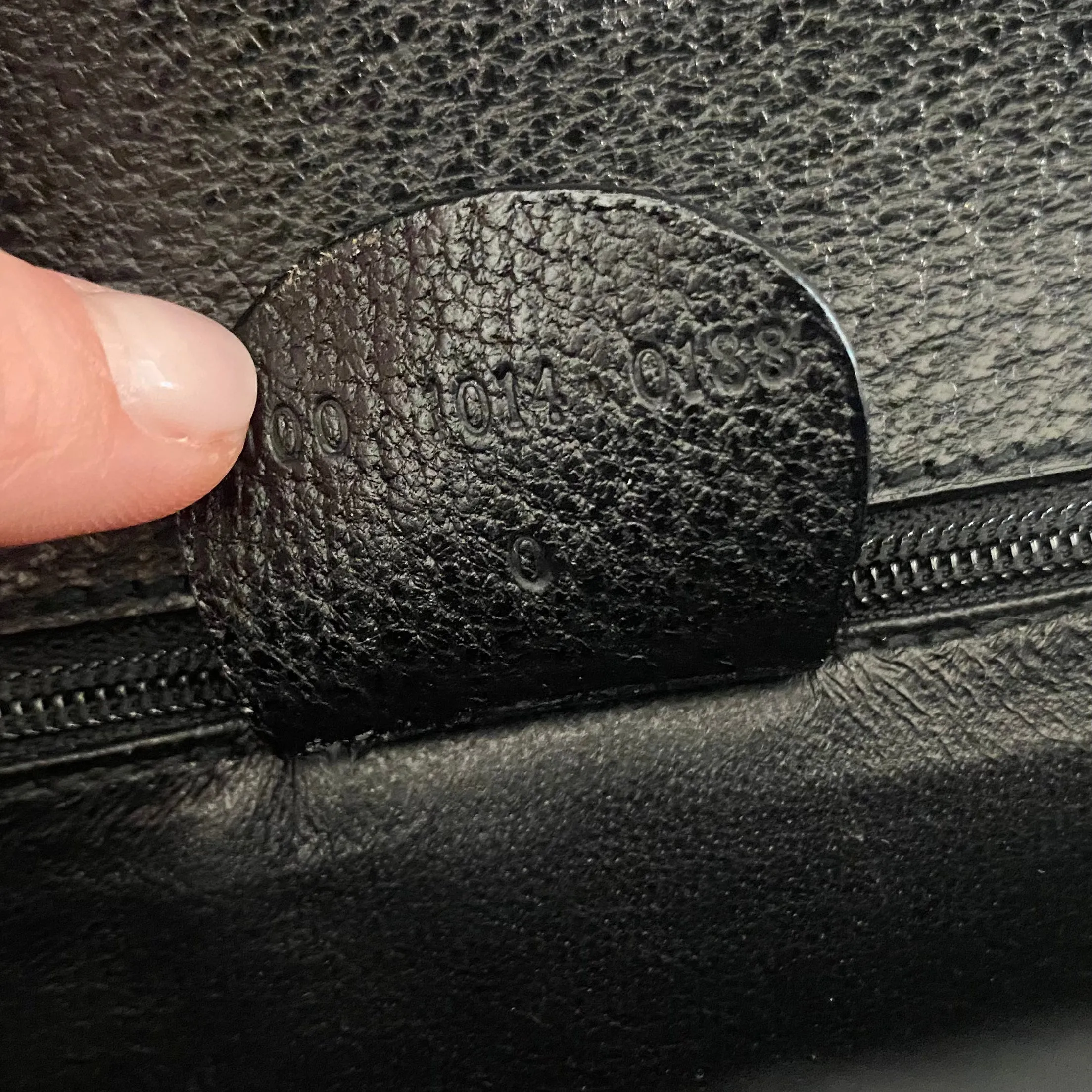 Gucci Vintage Black Bamboo Handle Bag