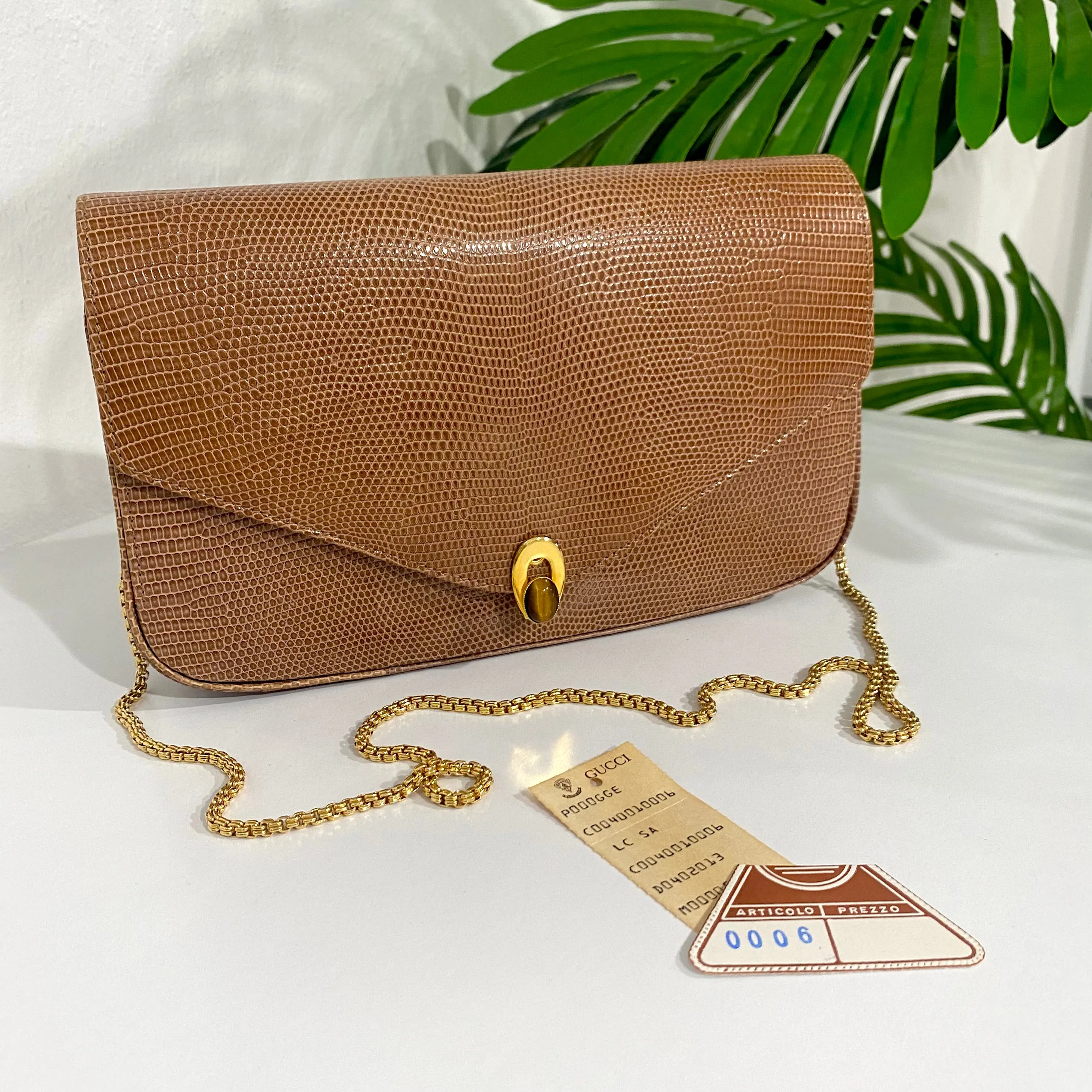 Gucci Vintage Lizard Purse