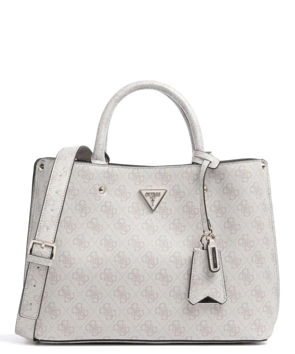 Guess Meridian Girlfriend Satchel - Dove Logo