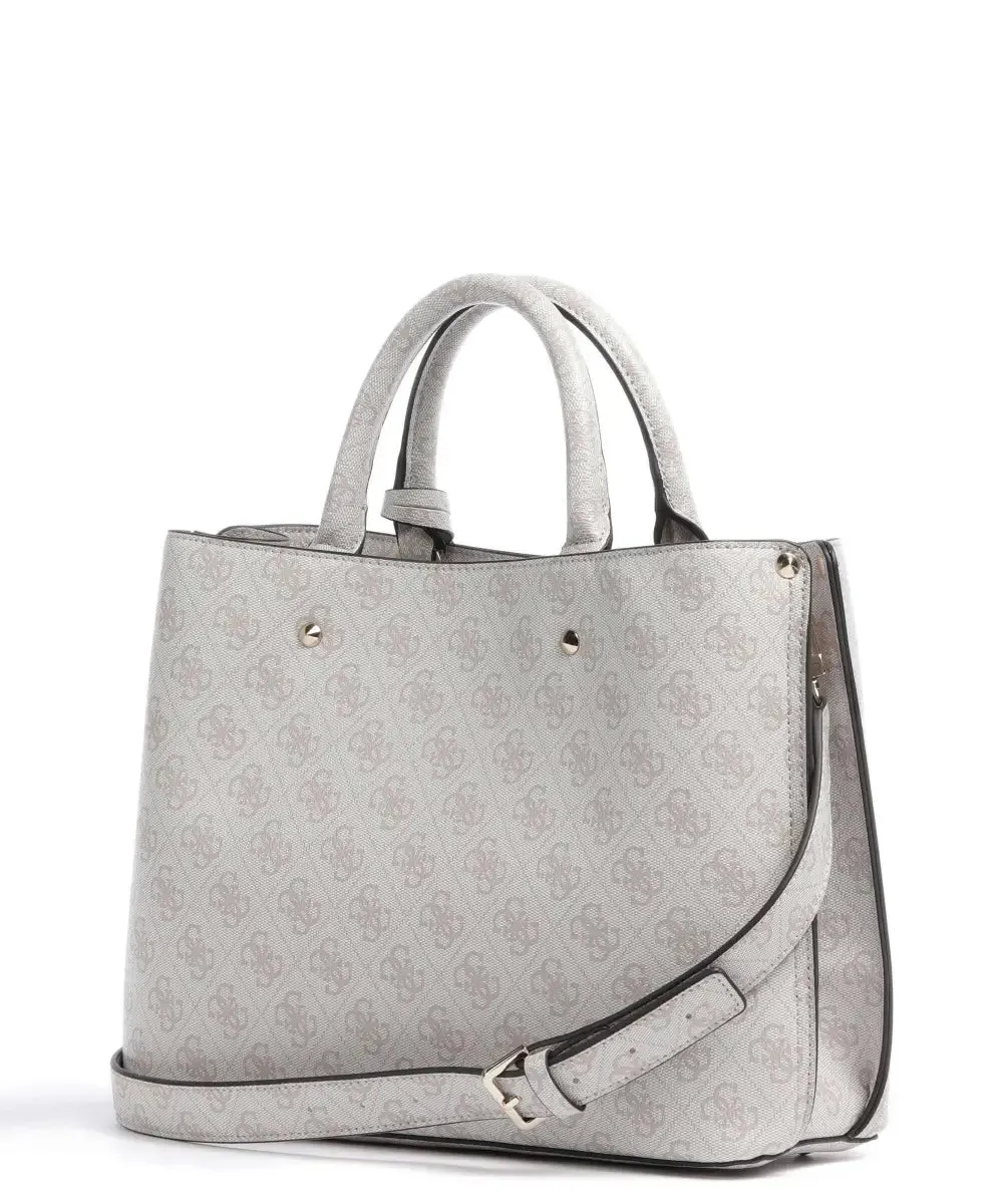 Guess Meridian Girlfriend Satchel - Dove Logo