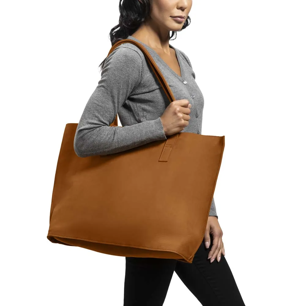 Handmade Leather Tote Bag | YELLOW SUEDE