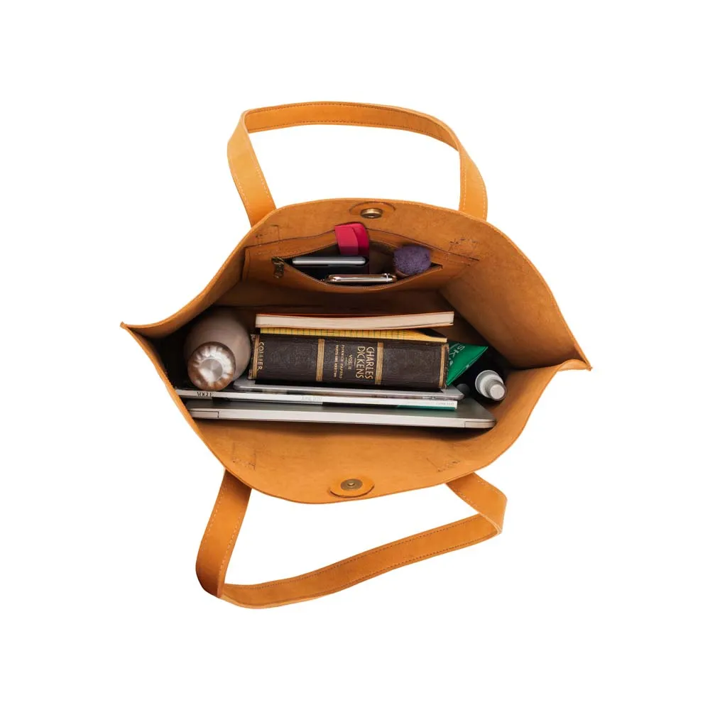 Handmade Leather Tote Bag | YELLOW SUEDE