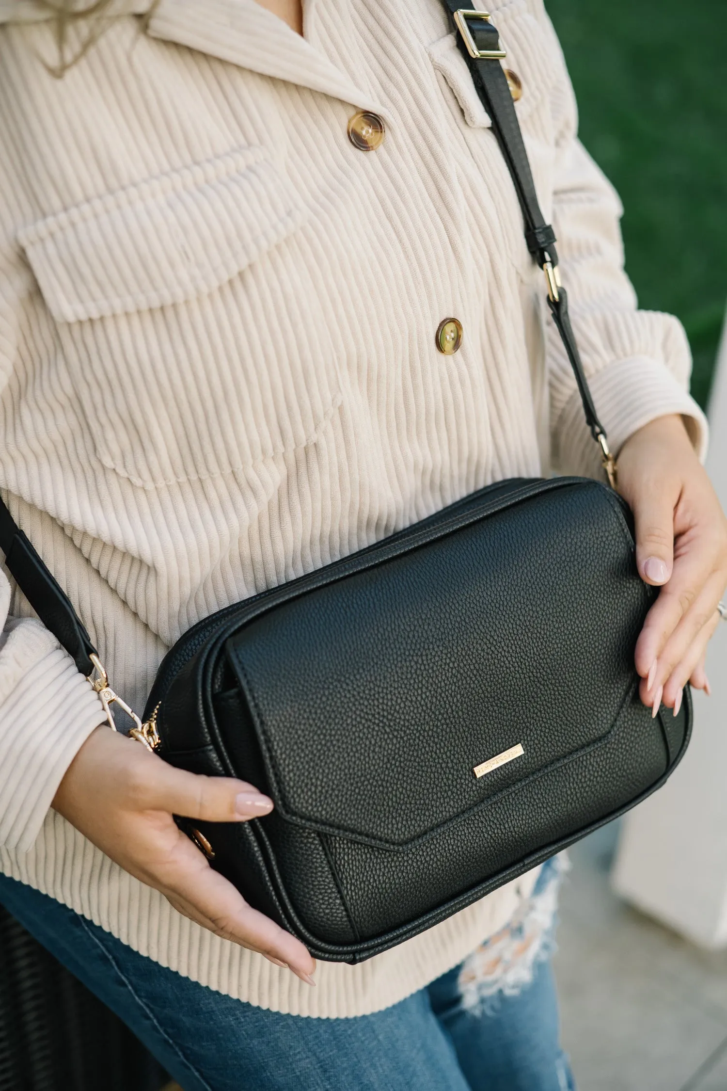 Harper - Black/Gold LARGE