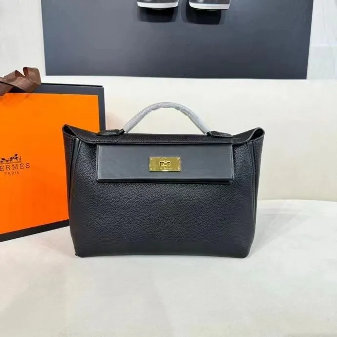 Hermes Kelly Mini Handbag - Premium Quality with Branded Packing (Black)