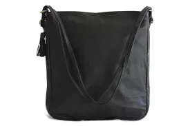 ISABEL LEATHER BACKPACK IN BLACK