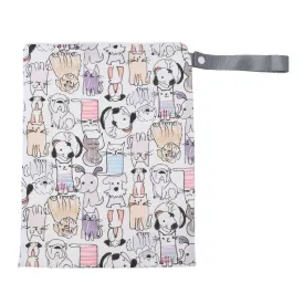 Itzy Ritzy Wet Bag W Adjustable Handle WBMH8304 - Cats & Dogs