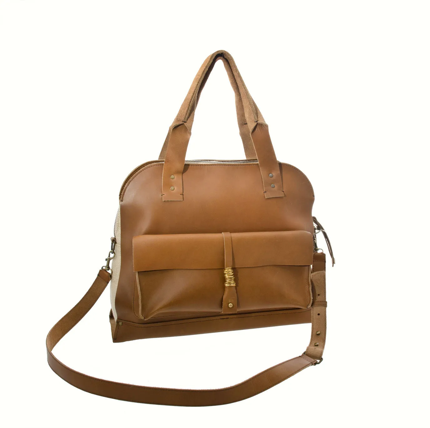 Jo Handbags No. 27 Satchel (Honey)