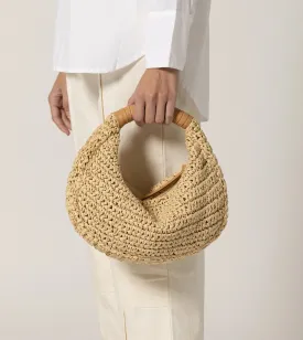 Julia Raffia Hobo Bag | Natural
