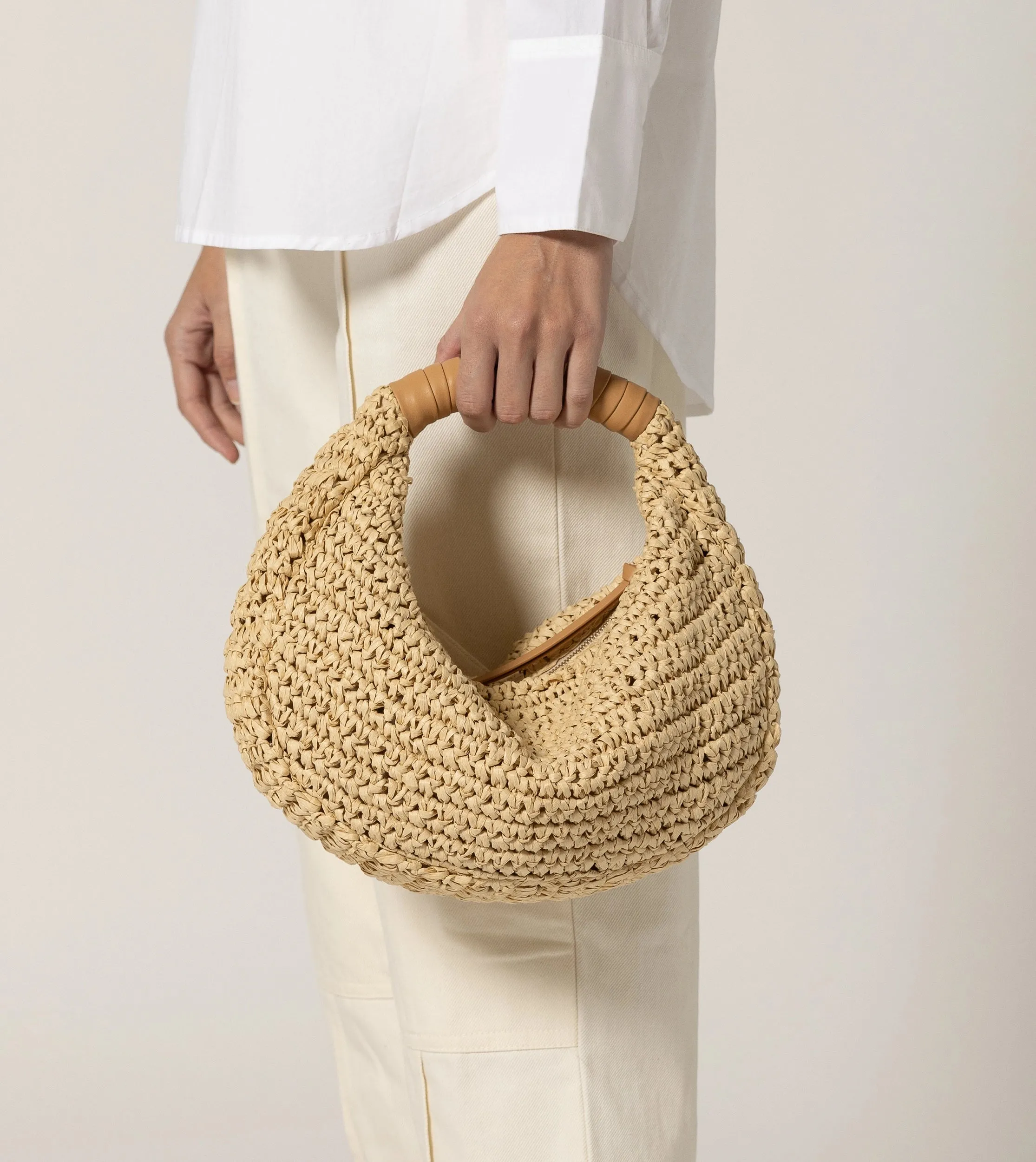 Julia Raffia Hobo Bag | Natural