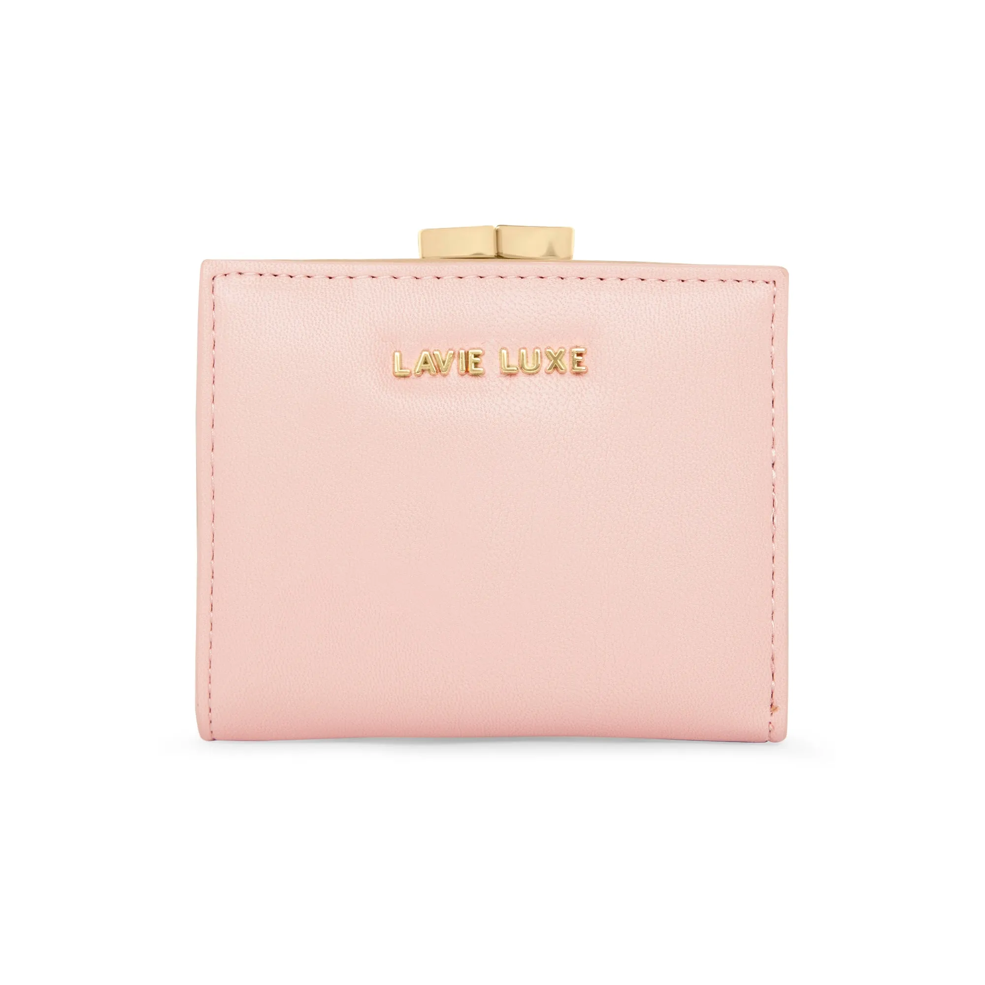 Lavie Luxe Light Pink Small Women's Frame Wallet