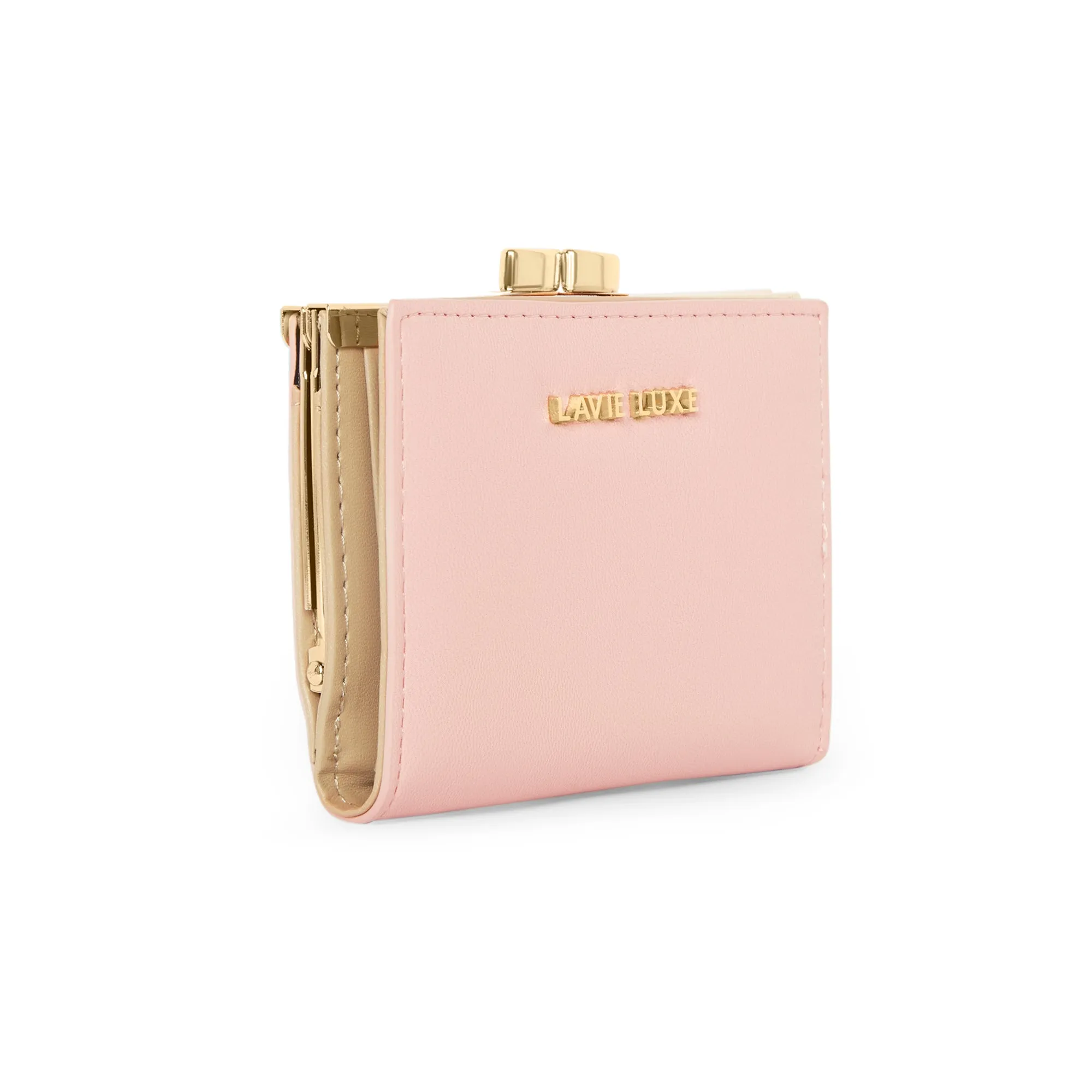 Lavie Luxe Light Pink Small Women's Frame Wallet