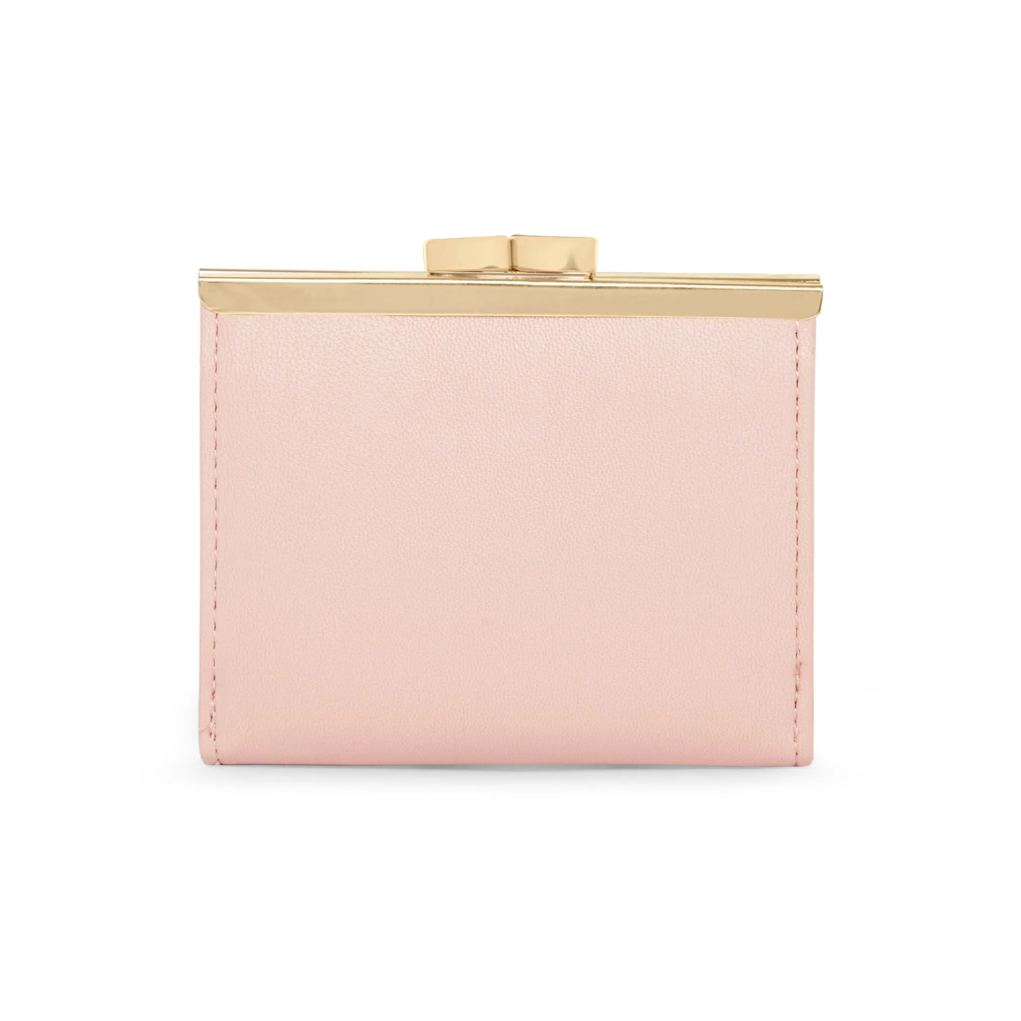 Lavie Luxe Light Pink Small Women's Frame Wallet