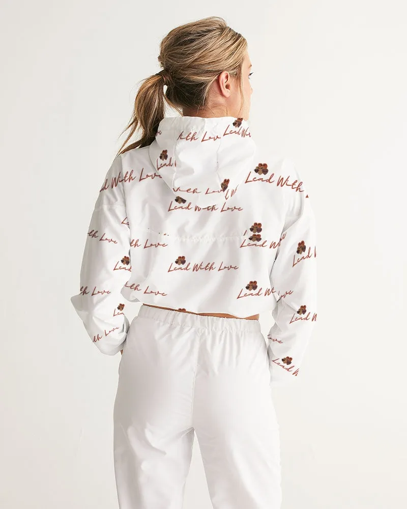 Lead with Love by SLL Women's Cropped Windbreaker