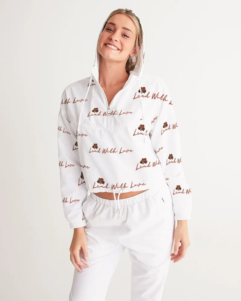 Lead with Love by SLL Women's Cropped Windbreaker