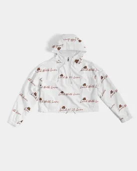 Lead with Love by SLL Women's Cropped Windbreaker
