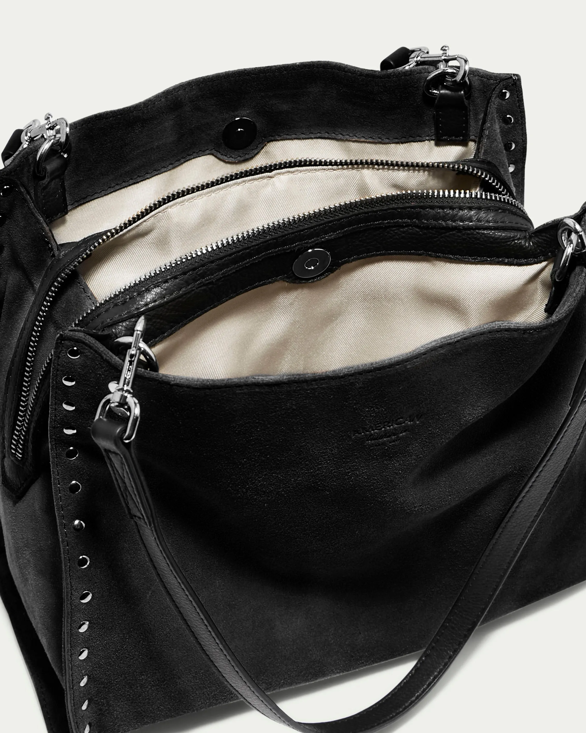 Lenox Studded Triple Entry Satchel