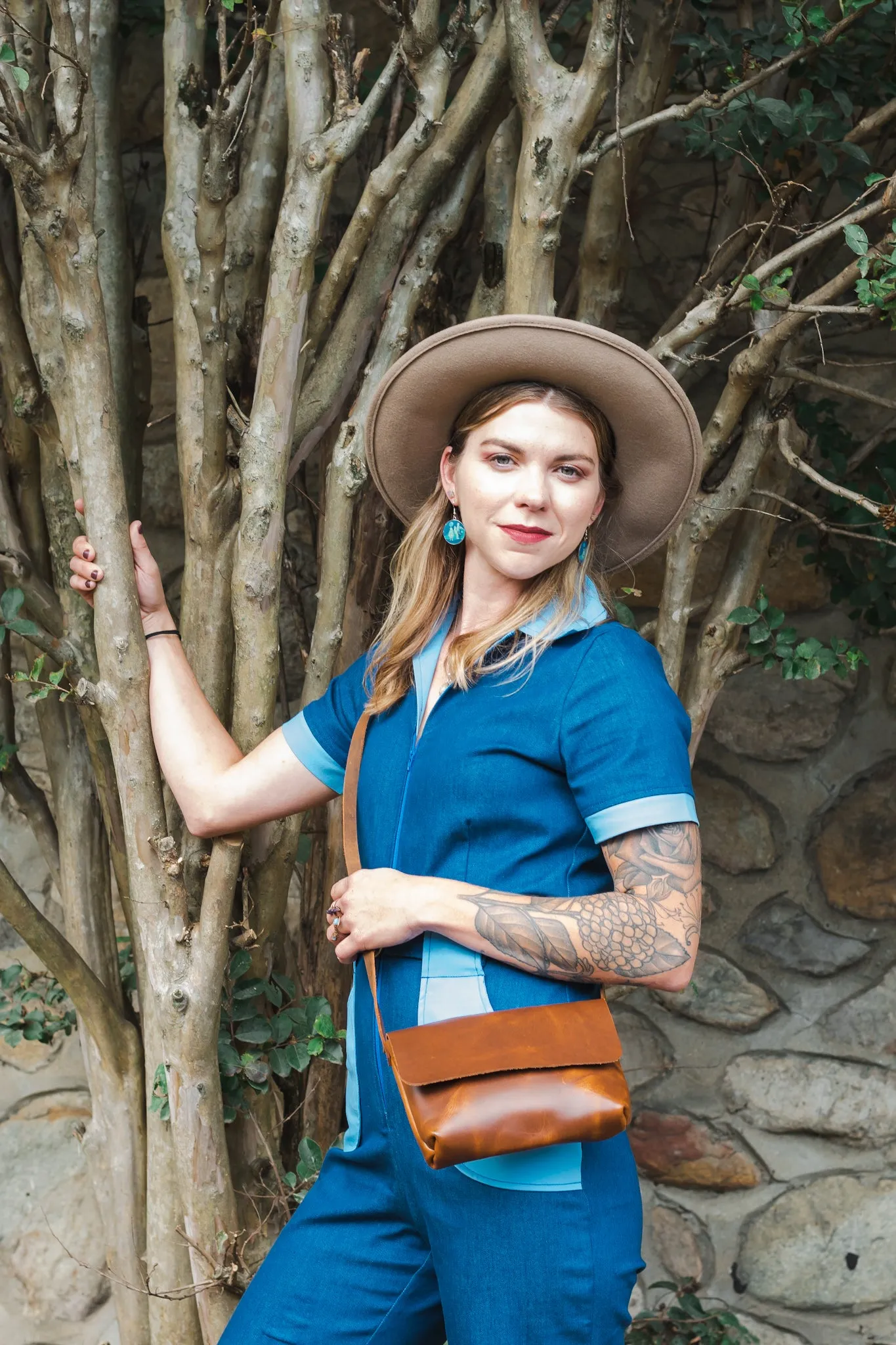 Limited Run | Icon Series | The Leather Mini Satchel | Embroidered Patch | Handmade leather small crossbody bag | Ziggy