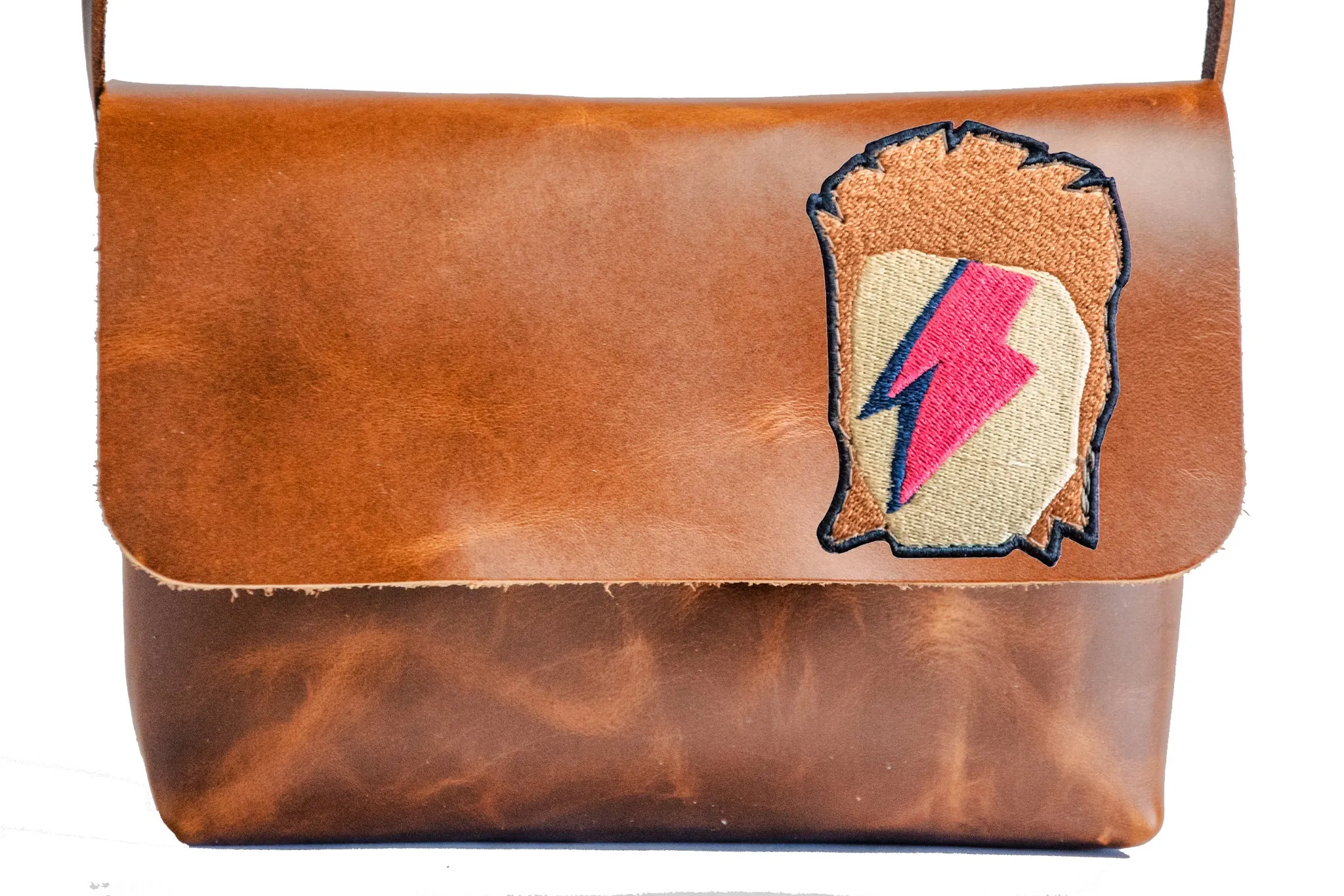 Limited Run | Icon Series | The Leather Mini Satchel | Embroidered Patch | Handmade leather small crossbody bag | Ziggy