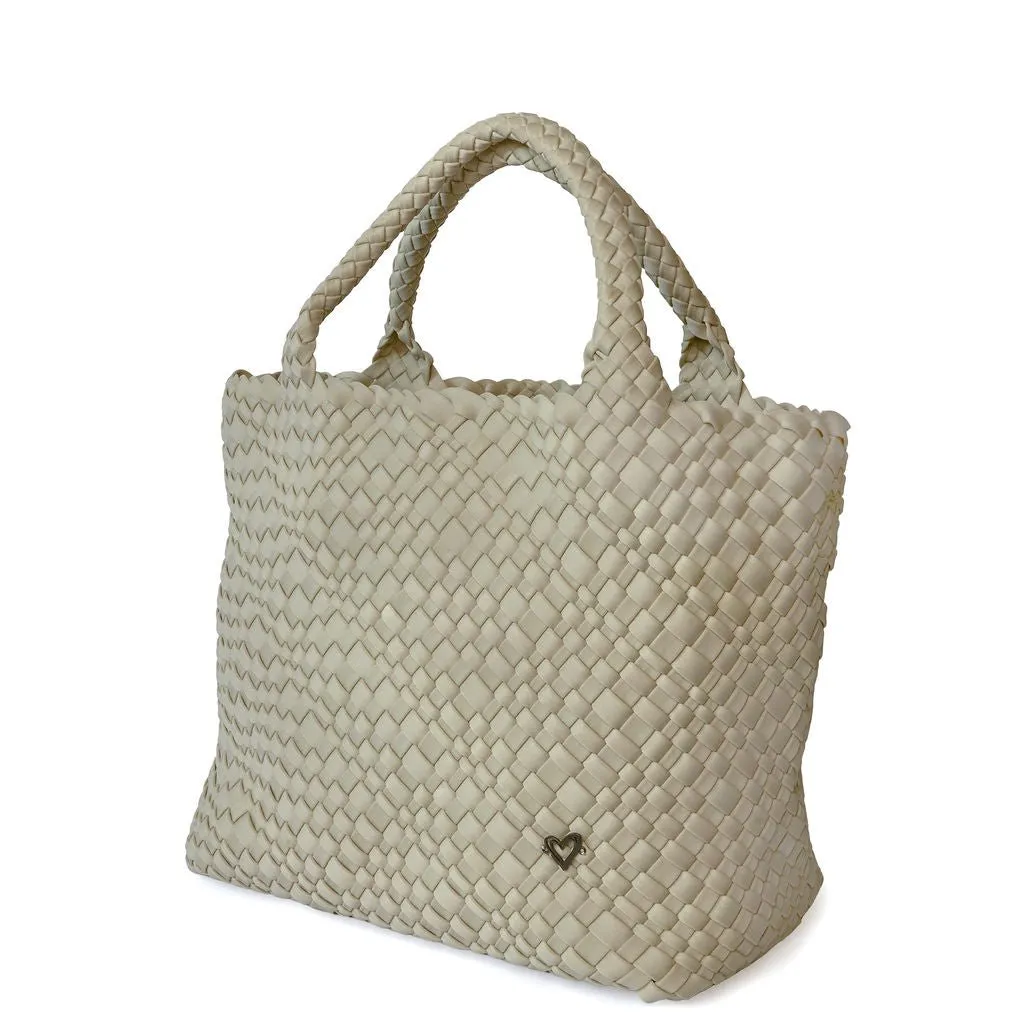 London Large Woven Tote - Khaki