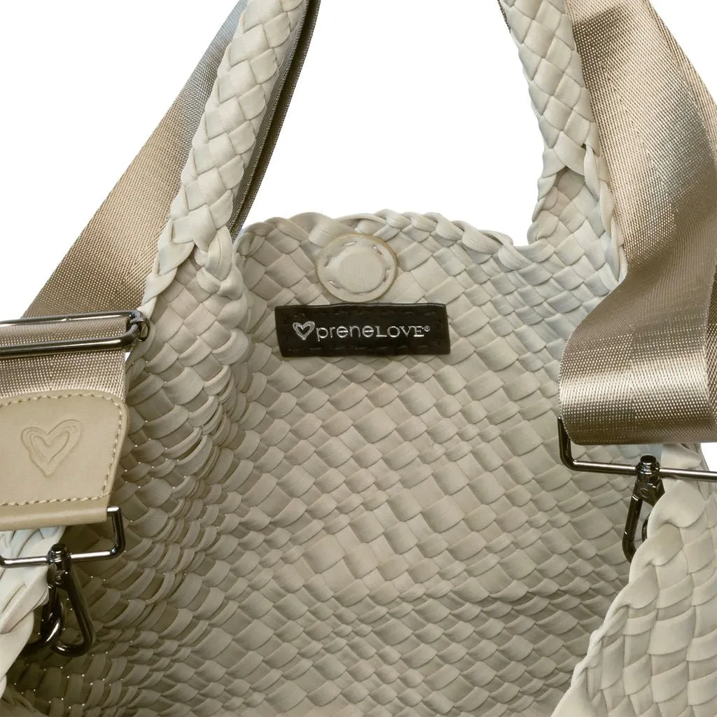 London Large Woven Tote - Khaki