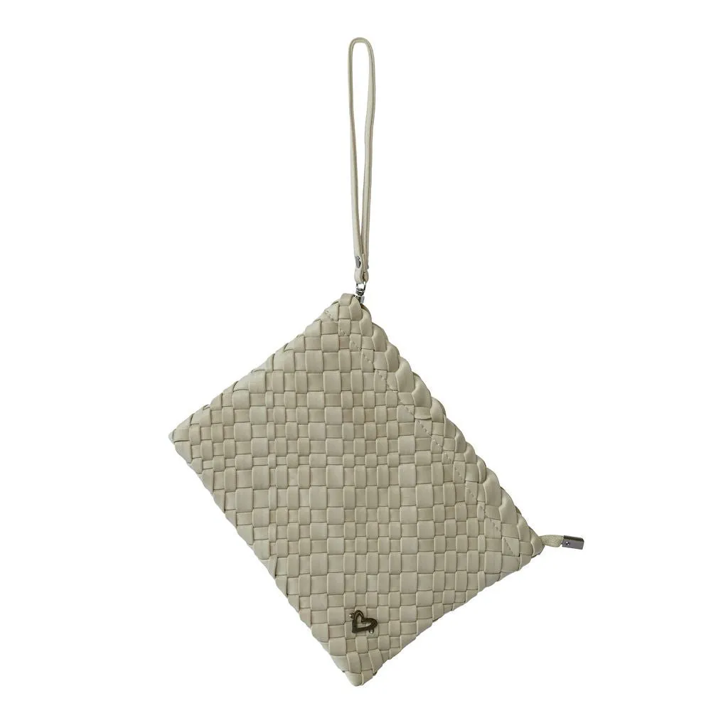 London Large Woven Tote - Khaki