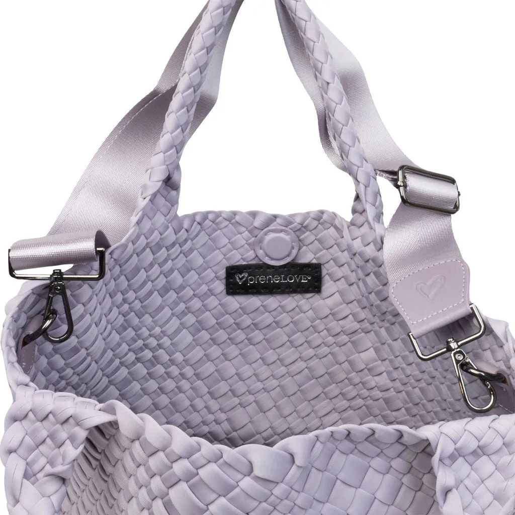 London Large Woven Tote - Lavender